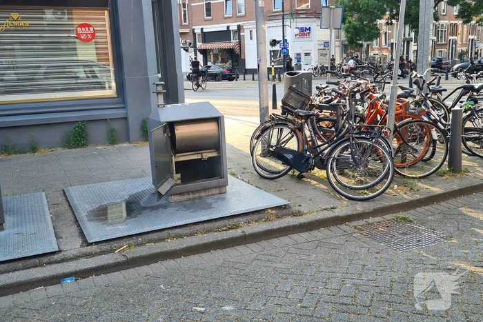 Brand in container snel onder controle