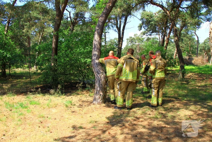 Stuk natuur in brand op vakantiepark