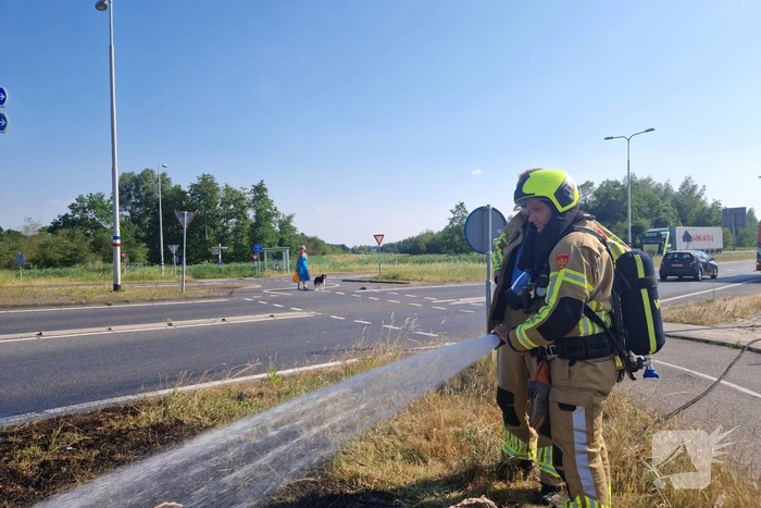 Buitenbrand snel onder controle