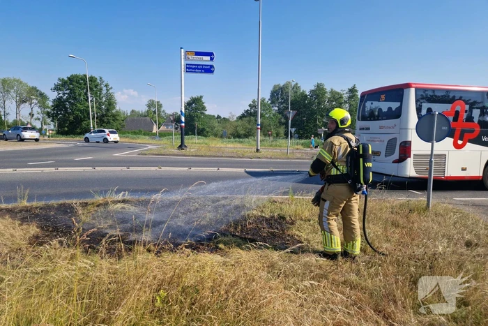 Buitenbrand snel onder controle