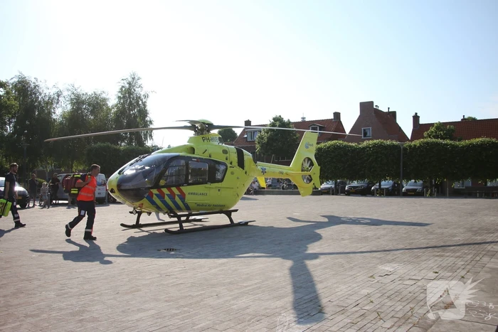Traumahelikopter landt midden in centrum