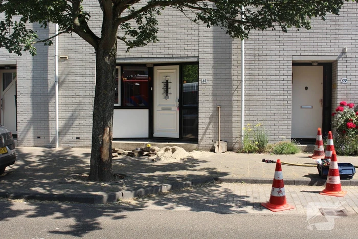 Gaslekkage ontstaan door werkzaamheden