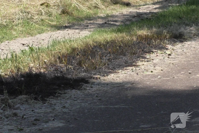 Bermbrand snel onder controle