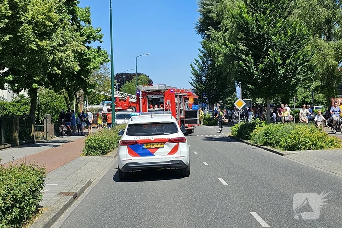 Brand in isolatie van dak