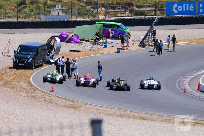 Video opnamen voor radio 538 op circuit Zandvoort voor maken promo filmpje voor komende f1 race in september