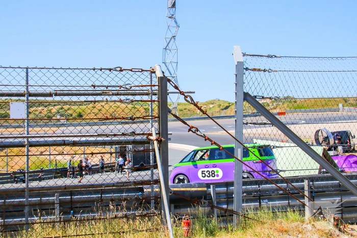 Video opnamen voor radio 538 op circuit Zandvoort voor maken promo filmpje voor komende f1 race in september