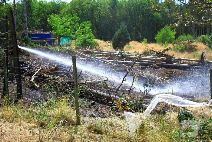 Nacontrole in bos na brand