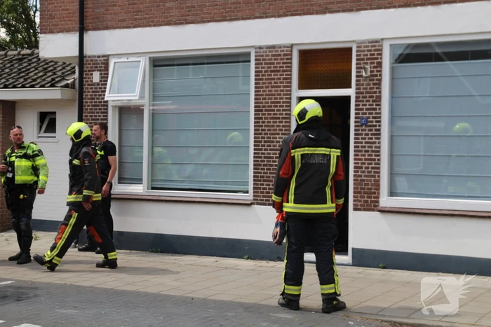 Brand in spuimuur tijdens werkzaamheden