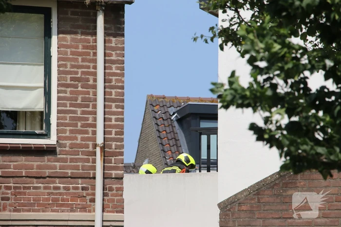 Brand in spuimuur tijdens werkzaamheden