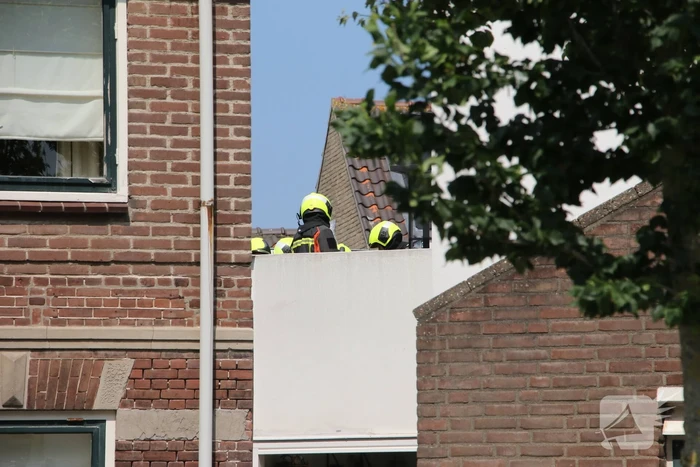 Brand in spuimuur tijdens werkzaamheden