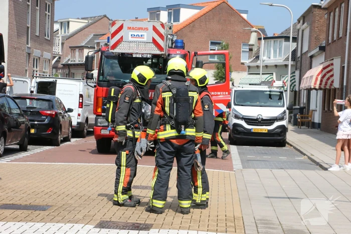 Brand in spuimuur tijdens werkzaamheden