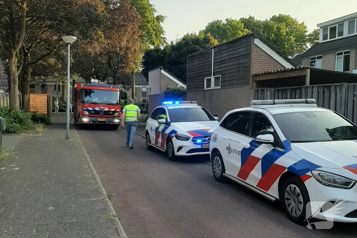 Brand in achtertuin geblust