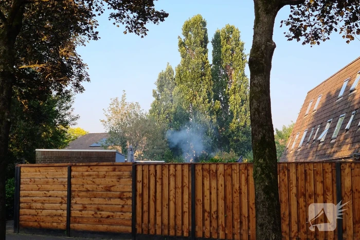 Brand in achtertuin geblust