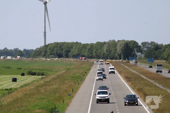 File door brand in berm