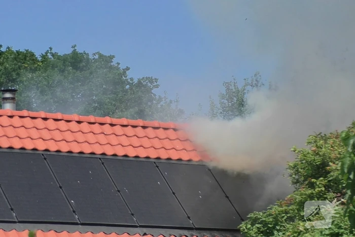 Grote brand in opslagloods