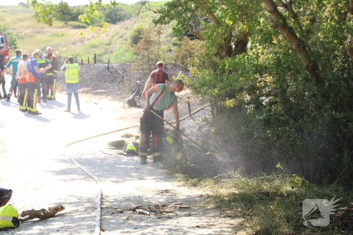 Forse brand in duingebied
