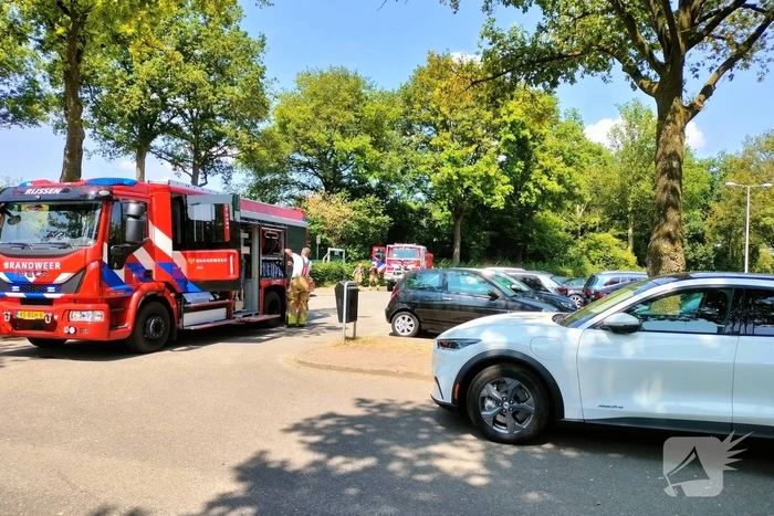 Bermbrand snel onder controle