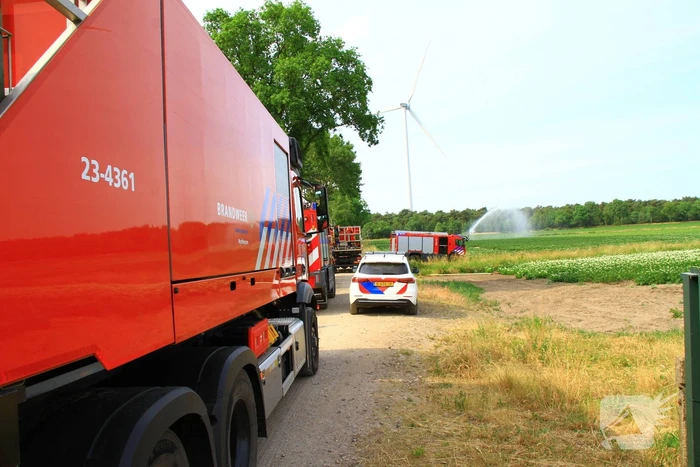 Treinverkeer stilgelegd vanwege natuurbrand