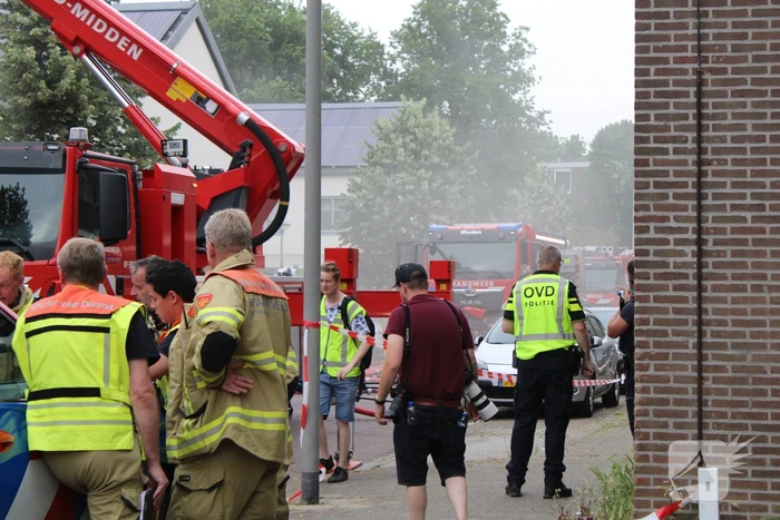 Veel rookontwikkeling bij grote brand in woning