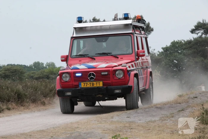 Brandweer groots gealarmeerd voor BBQ in bos