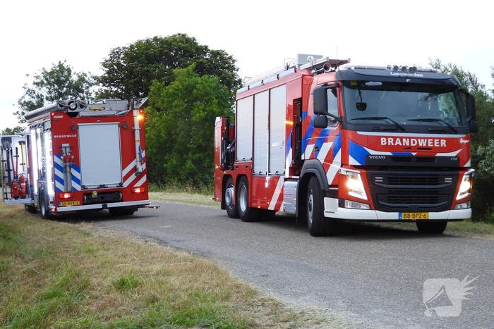 Brandweer ingezet voor paard in een sloot