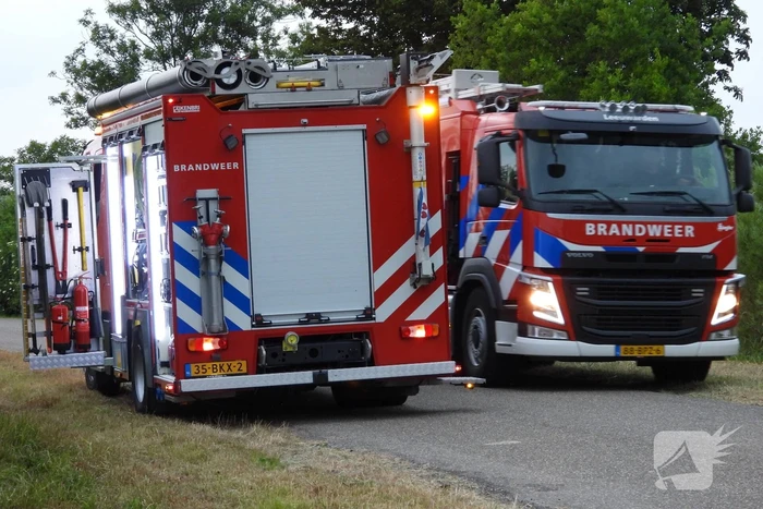 Brandweer ingezet voor paard in een sloot