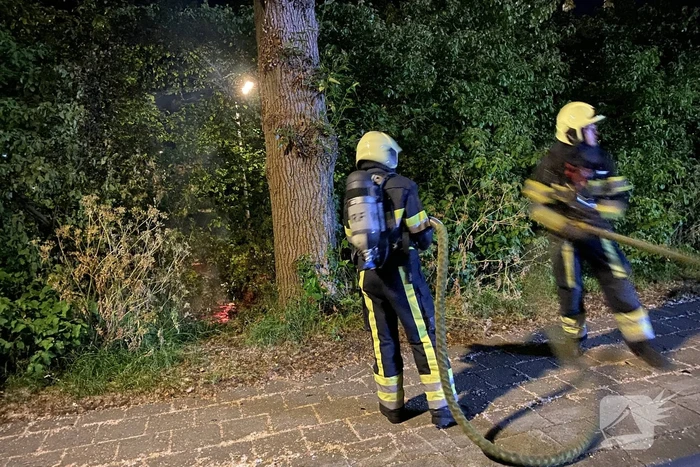 Brand in bosschages snel geblust