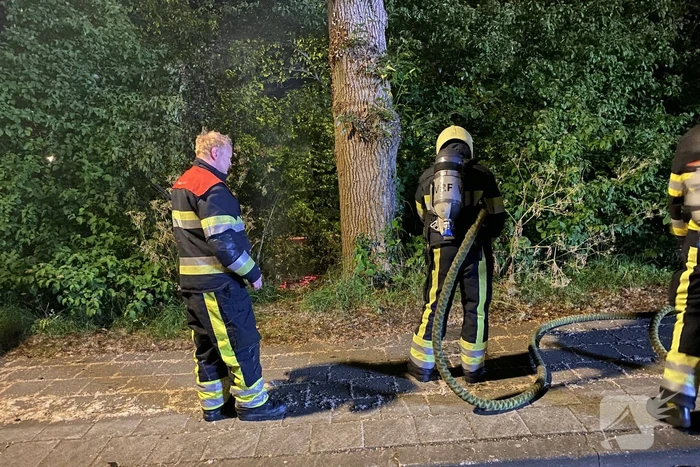 Brand in bosschages snel geblust
