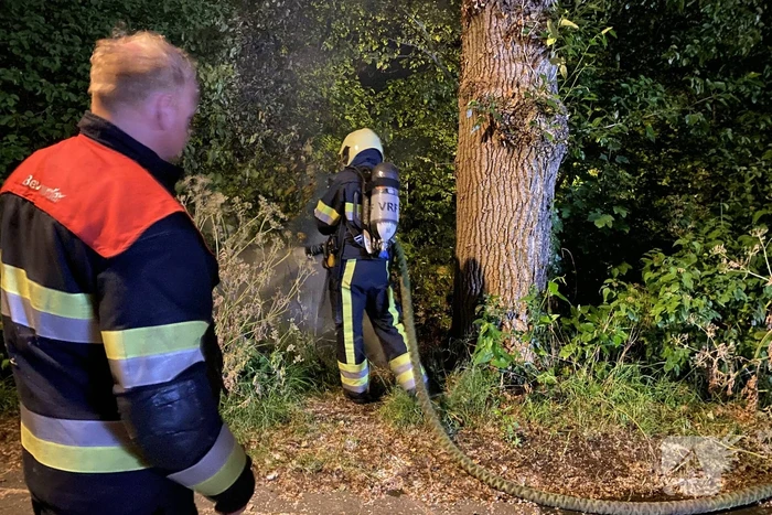 Brand in bosschages snel geblust