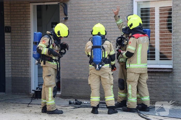 Brand in garage snel geblust