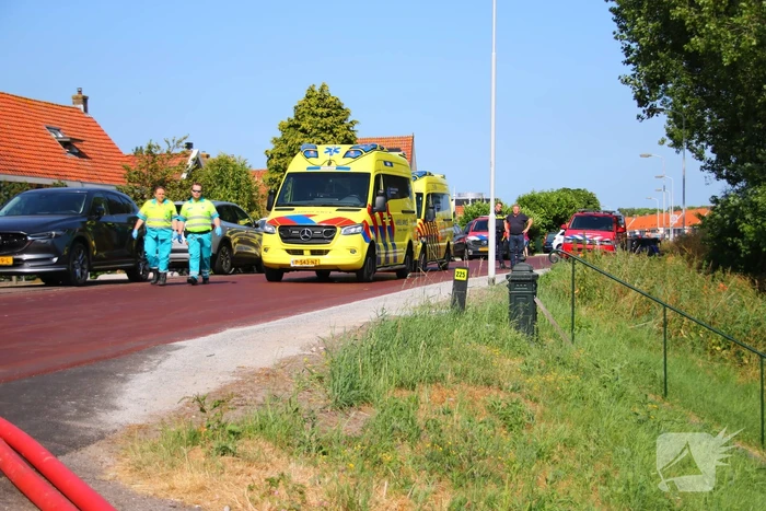 Brand op dak van bedrijfspand