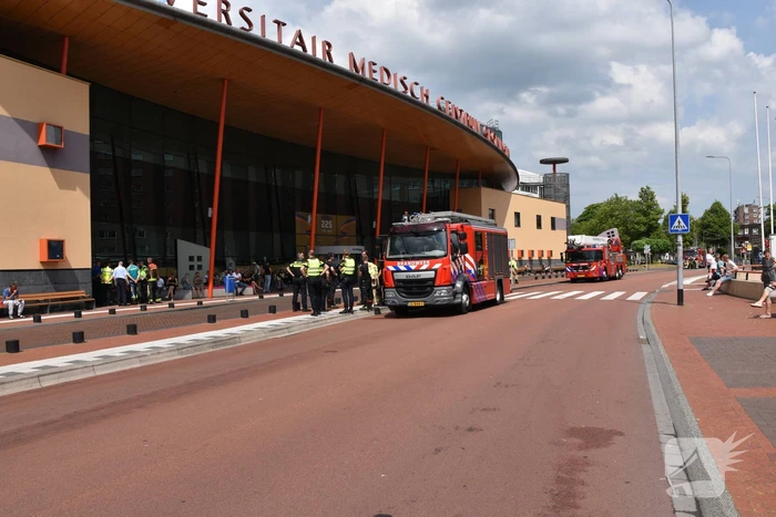 Brand in parkeergarage van UMCG