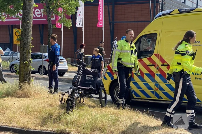 Man op driewieler raakt gewond