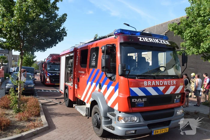 CV-ketel vat vlam op zolder van woning