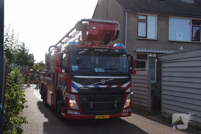 CV-ketel vat vlam op zolder van woning