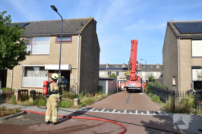 CV-ketel vat vlam op zolder van woning