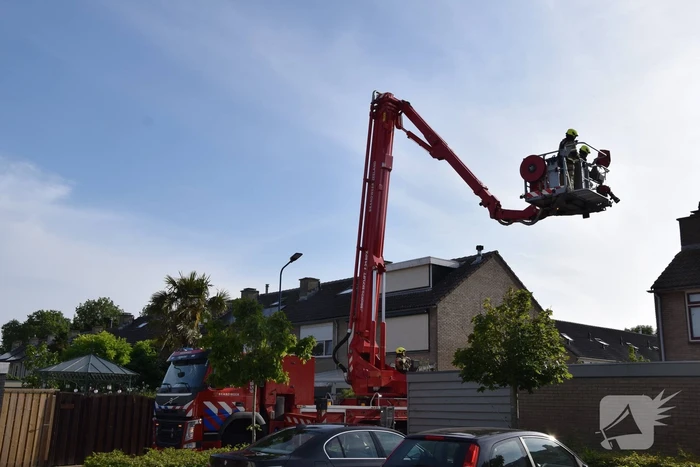 CV-ketel vat vlam op zolder van woning