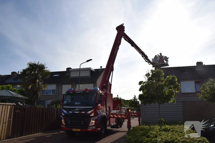 CV-ketel vat vlam op zolder van woning