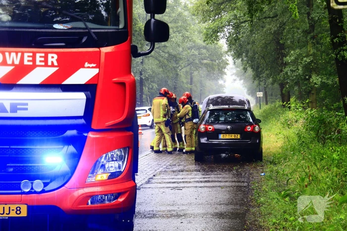 Autobrand blijkt oververhitte motor