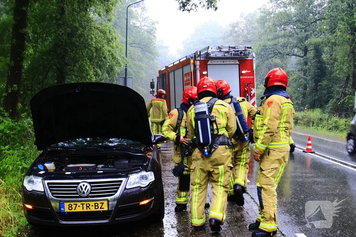 Autobrand blijkt oververhitte motor