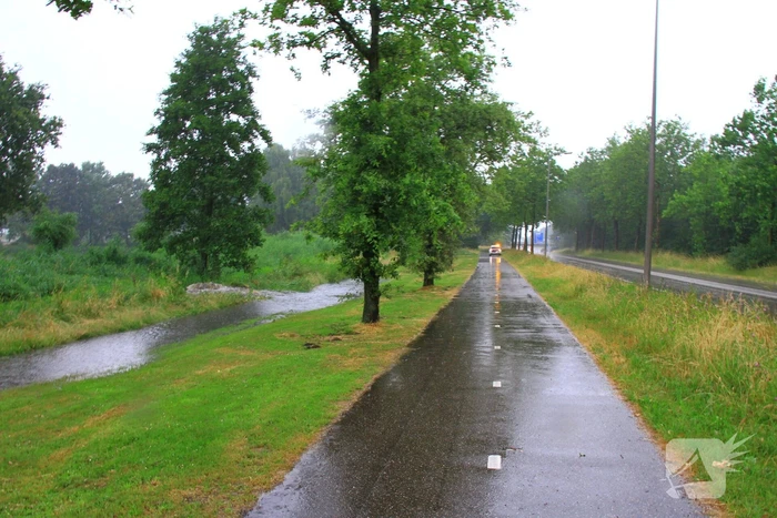 Wateroverlast door hevige regenval in Limburg