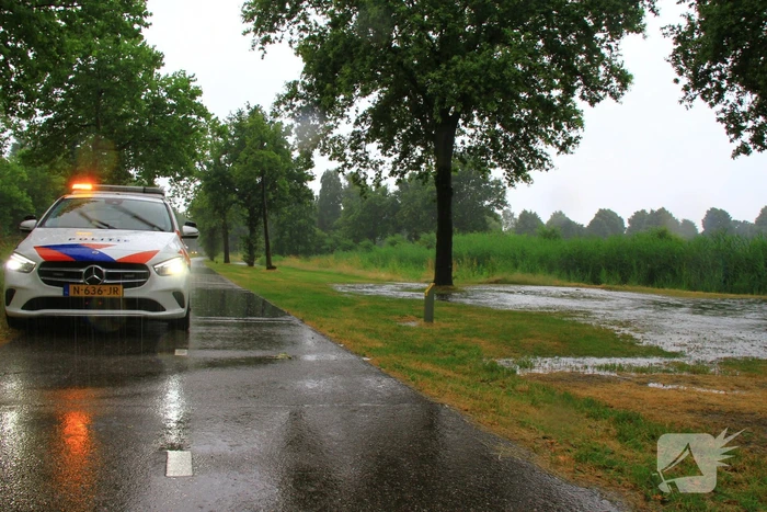 Wateroverlast door hevige regenval in Limburg