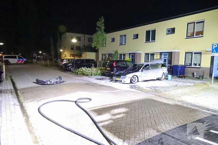 Personenwagen flink beschadig door brand