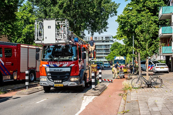 Traumahelikopter landt op grasveld