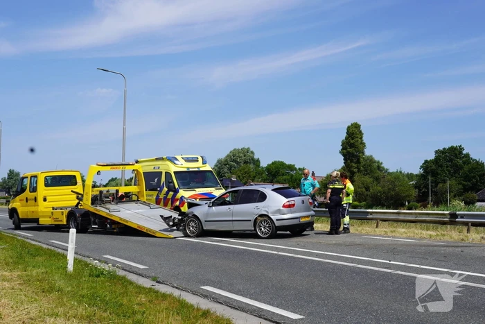 Bestuurster gecrash met auto