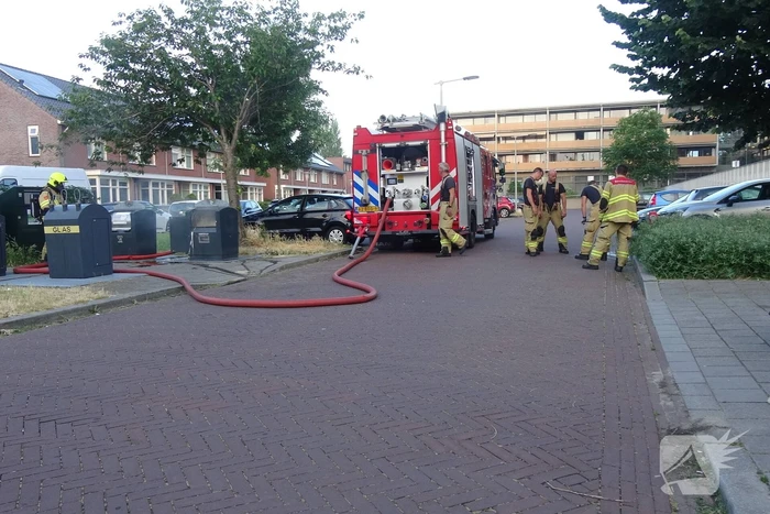 Brand in ondergrondse vuilcontainer