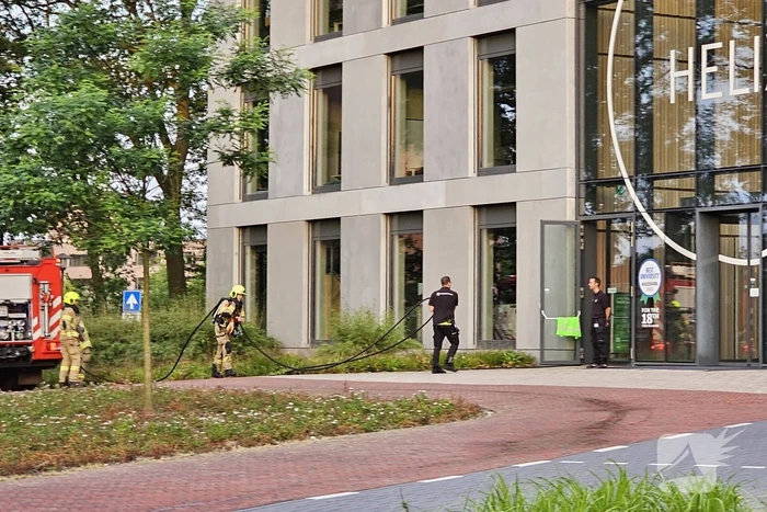 Brandweer ingezet na brandmelding gebouw