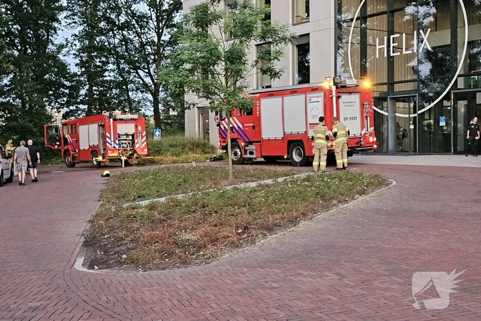 Brandweer ingezet na brandmelding gebouw