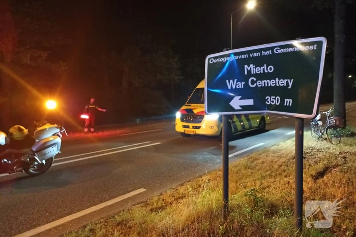 Scooterrijder gewond bij botsing tegen verkeersbord