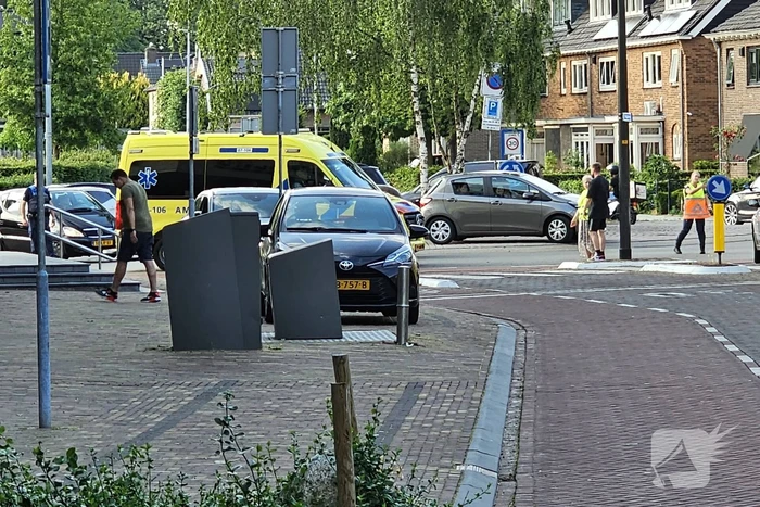 Fietsster komt ten val door schrikreactie